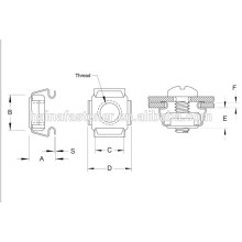 Cage Nut,spring steel cage nut,lock cage nut